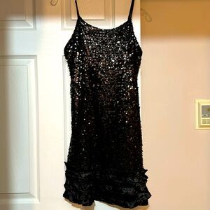 Sequined cocktail dress